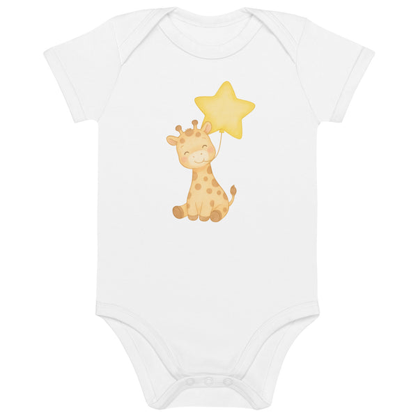 Adorable Baby Giraffe Organic Baby Bodysuit – Soft & Eco-Friendly