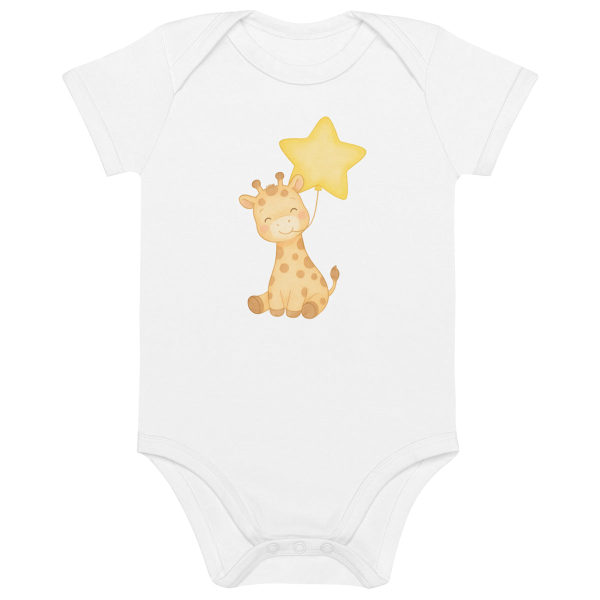 Adorable Baby Giraffe Organic Baby Bodysuit – Soft & Eco-Friendly