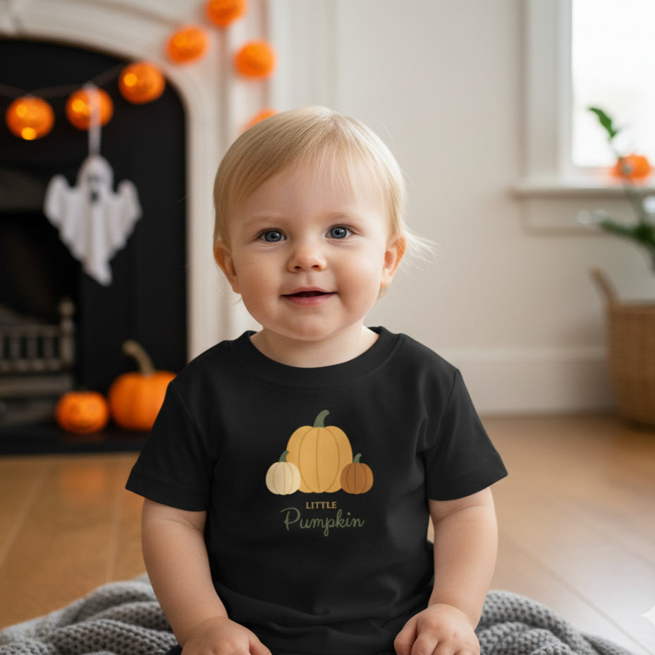 Little Pumpkin Baby Halloween Organic T-Shirt
