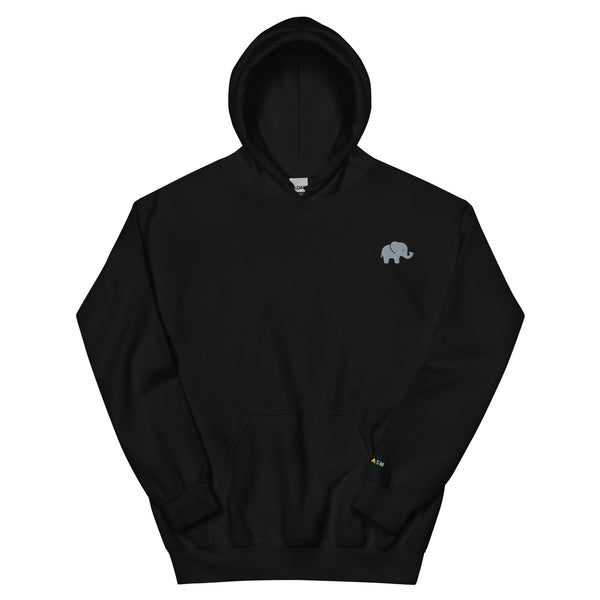 Minimal Elephant Hoodie Soft Comfort, Gentle Strength