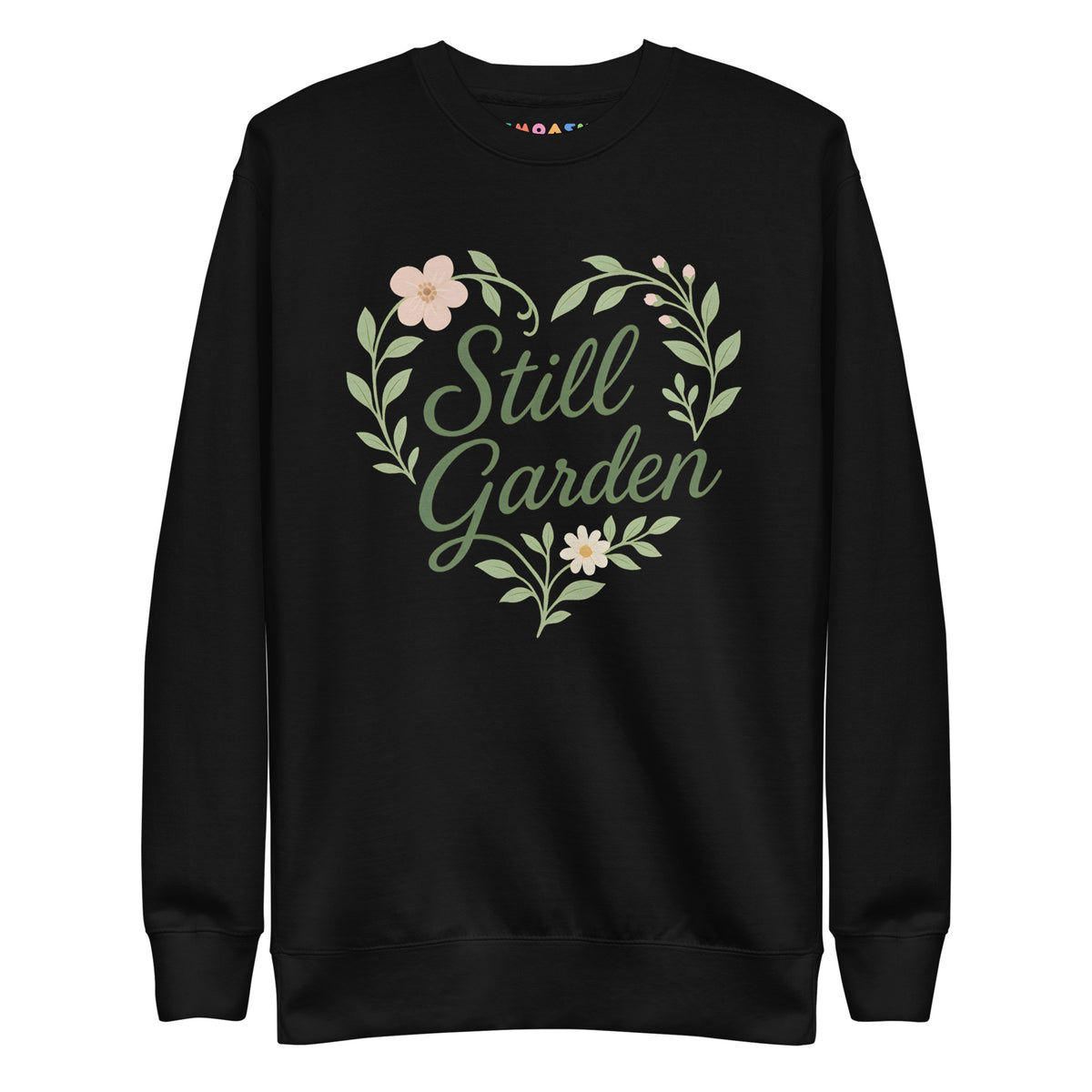 Still Garden Heart Floral Sweatshirt – Peace in Every Petal