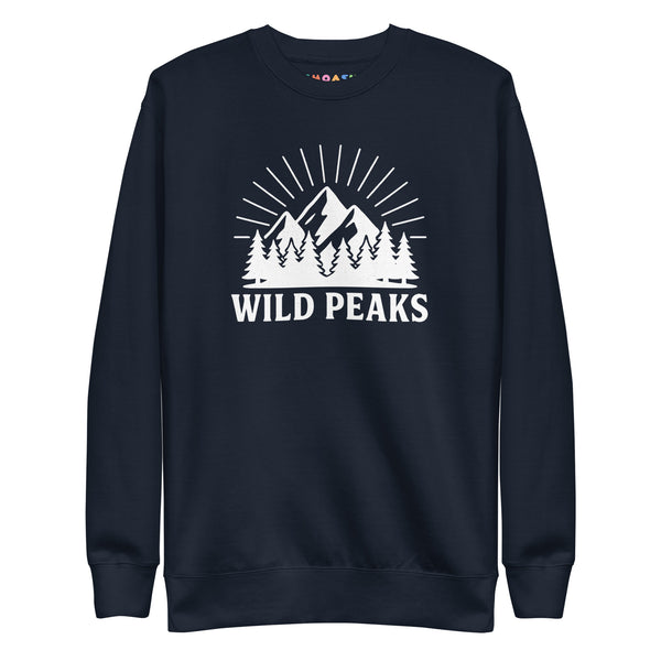 Wild Peaks Sweatshirt – Mountain-Inspired Cozy Fleece